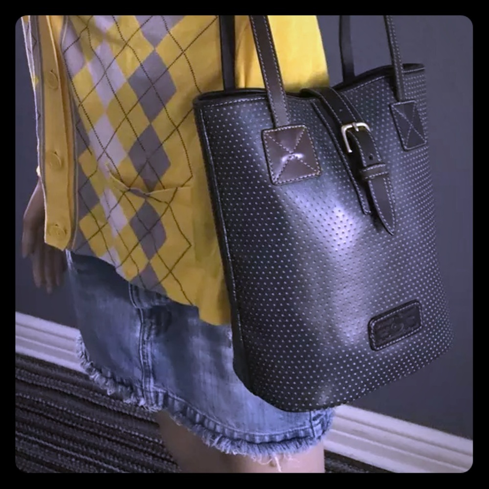 Dooney & Bourke Perforated Leather Shoulder/Tote